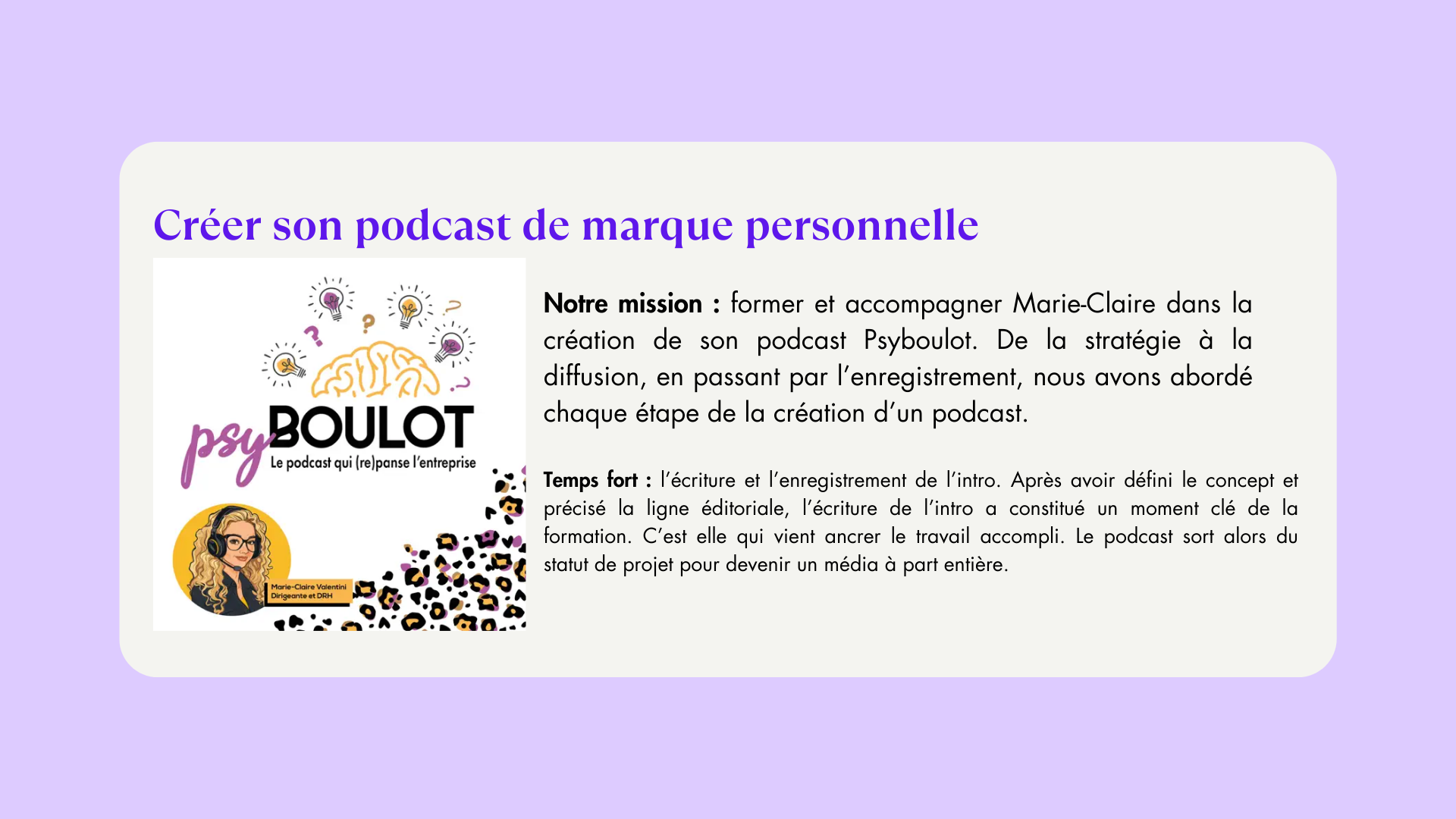 Formation podcast de marque