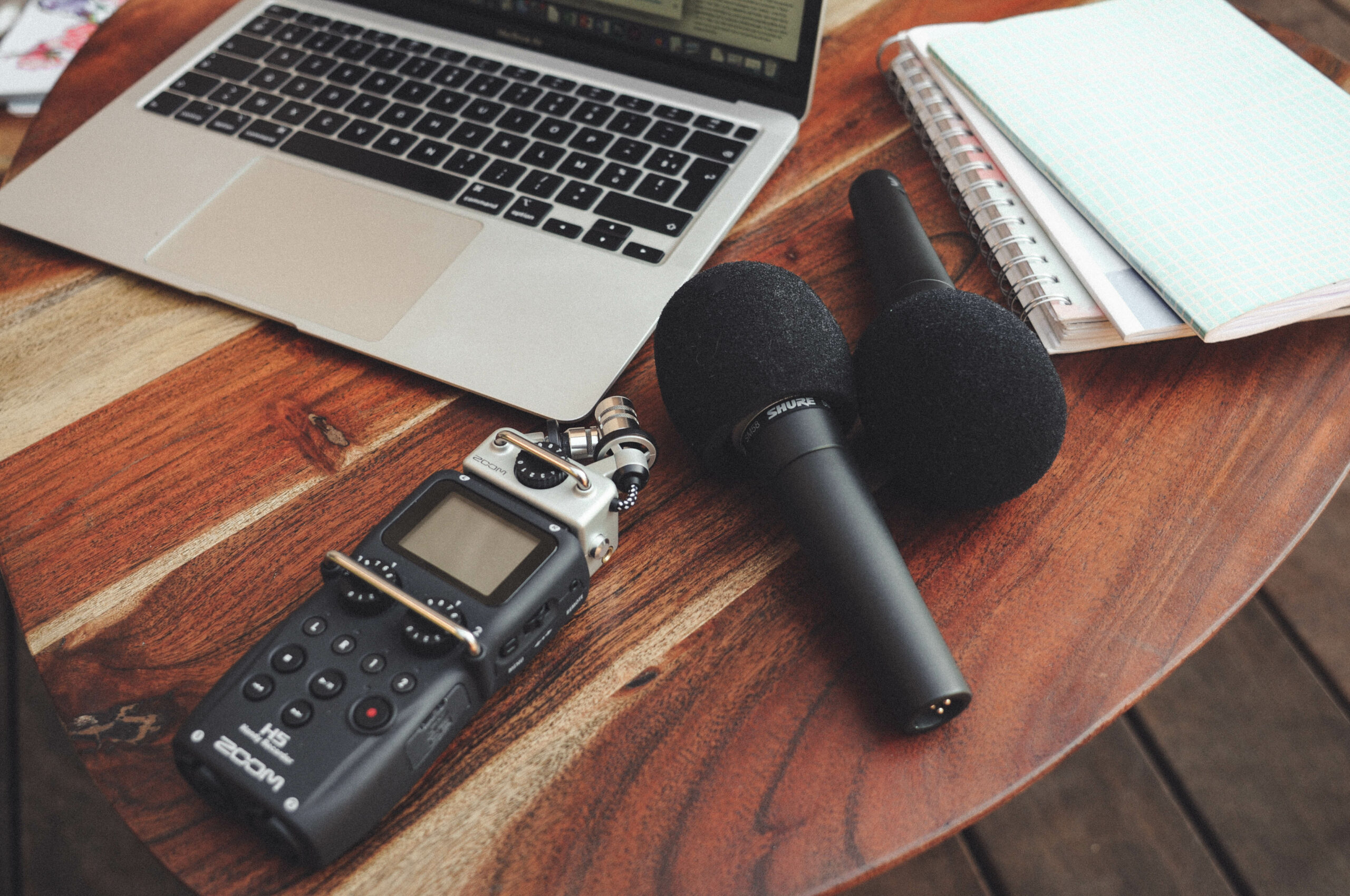 Enregistreur Zoom H5 pour podcast professionnel